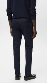 Mango trousers barna in Navy - R