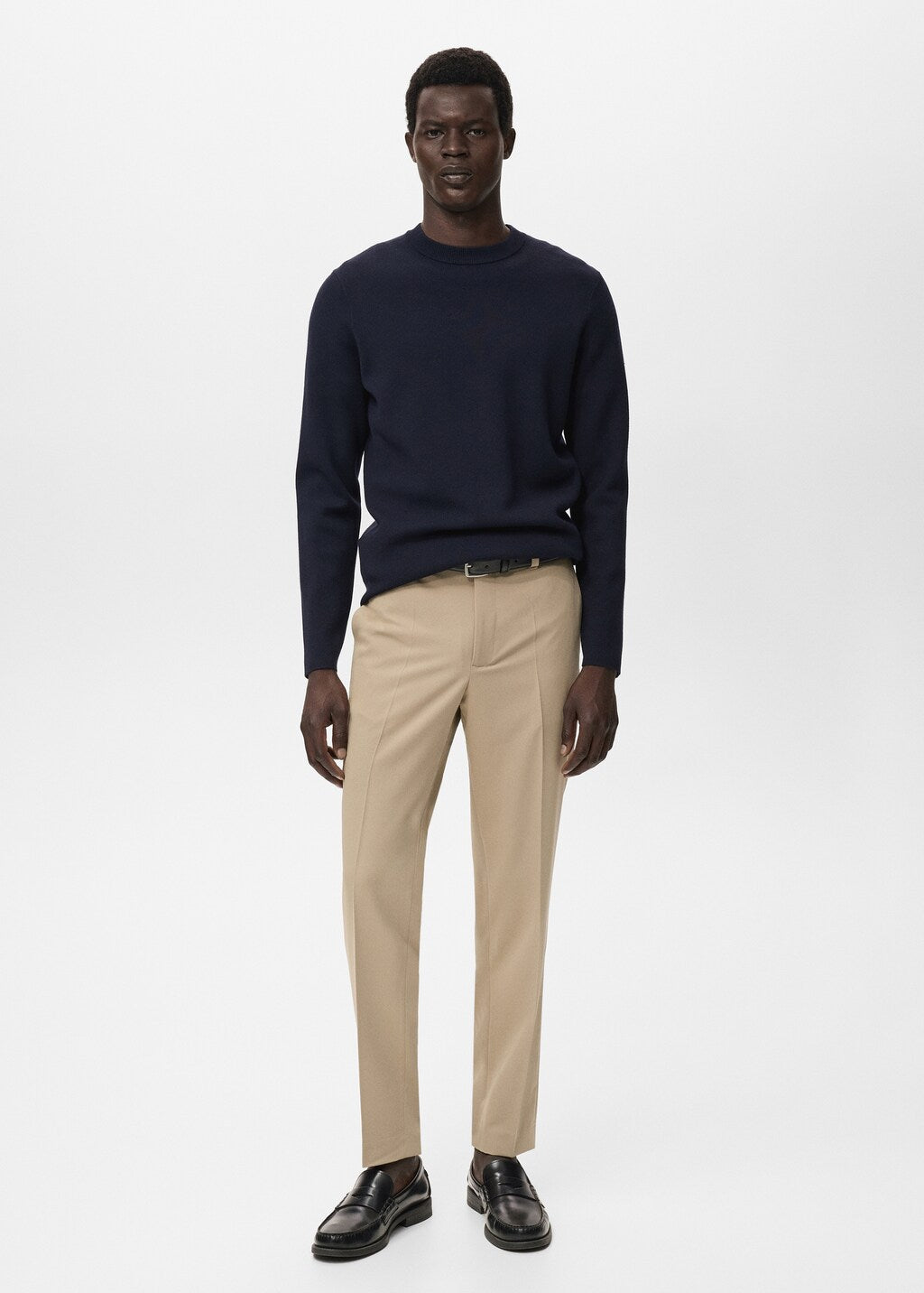Mango trousers stanford in Beige - 99999999_01