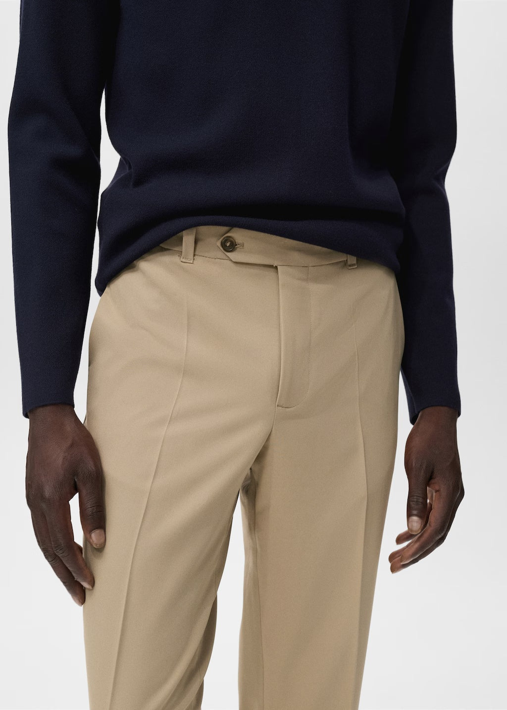 Mango trousers stanford in Beige - D1