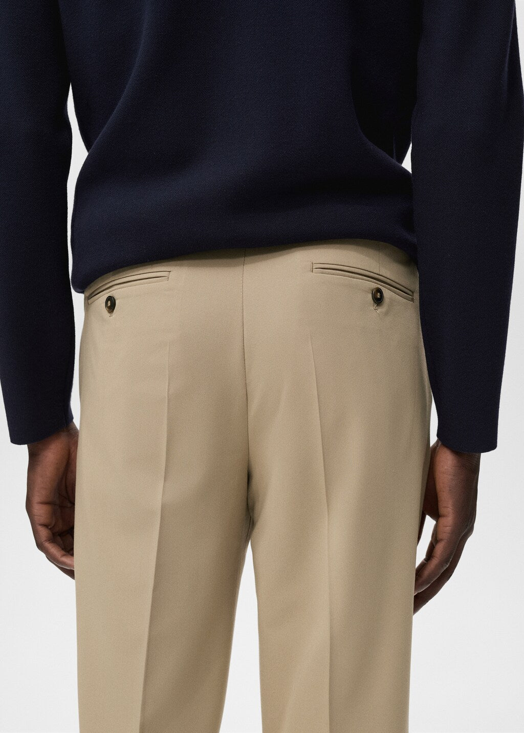 Mango trousers stanford in Beige - D2