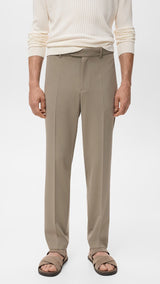 Mango trousers stanford in Khaki