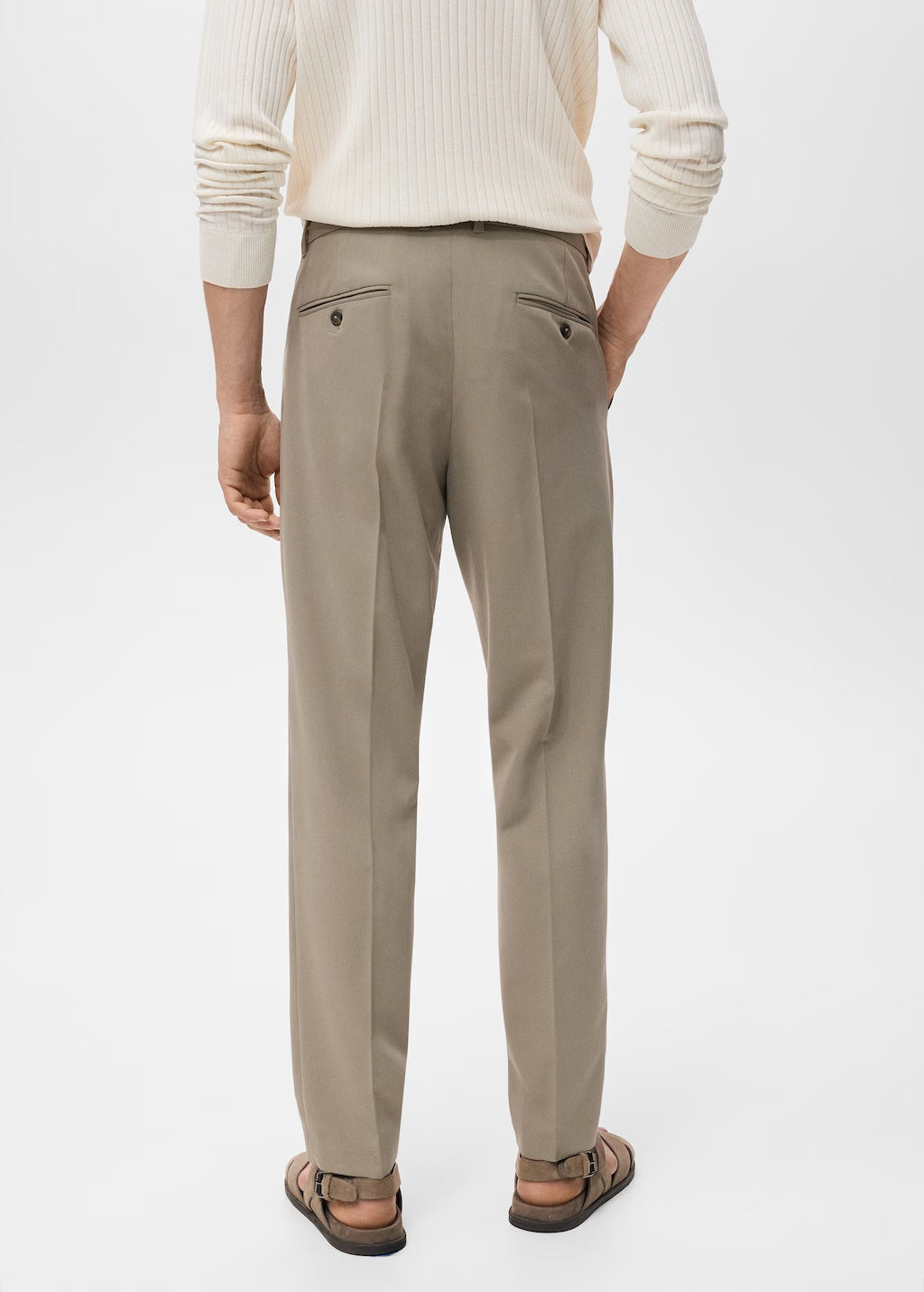 Mango trousers stanford in Khaki - R