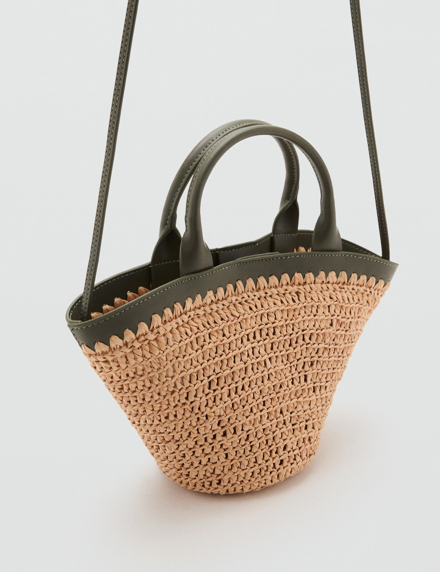 Mango crossbody bag nido in Khaki