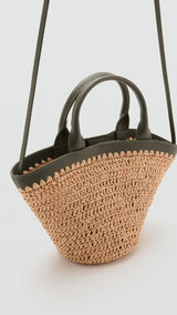 Mango crossbody bag nido in Khaki