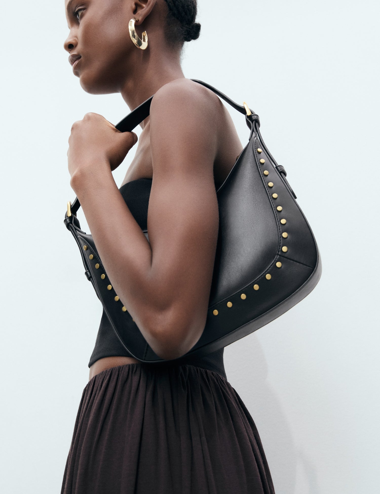 Mango shoulder bag serrat in Black - 99999999_01