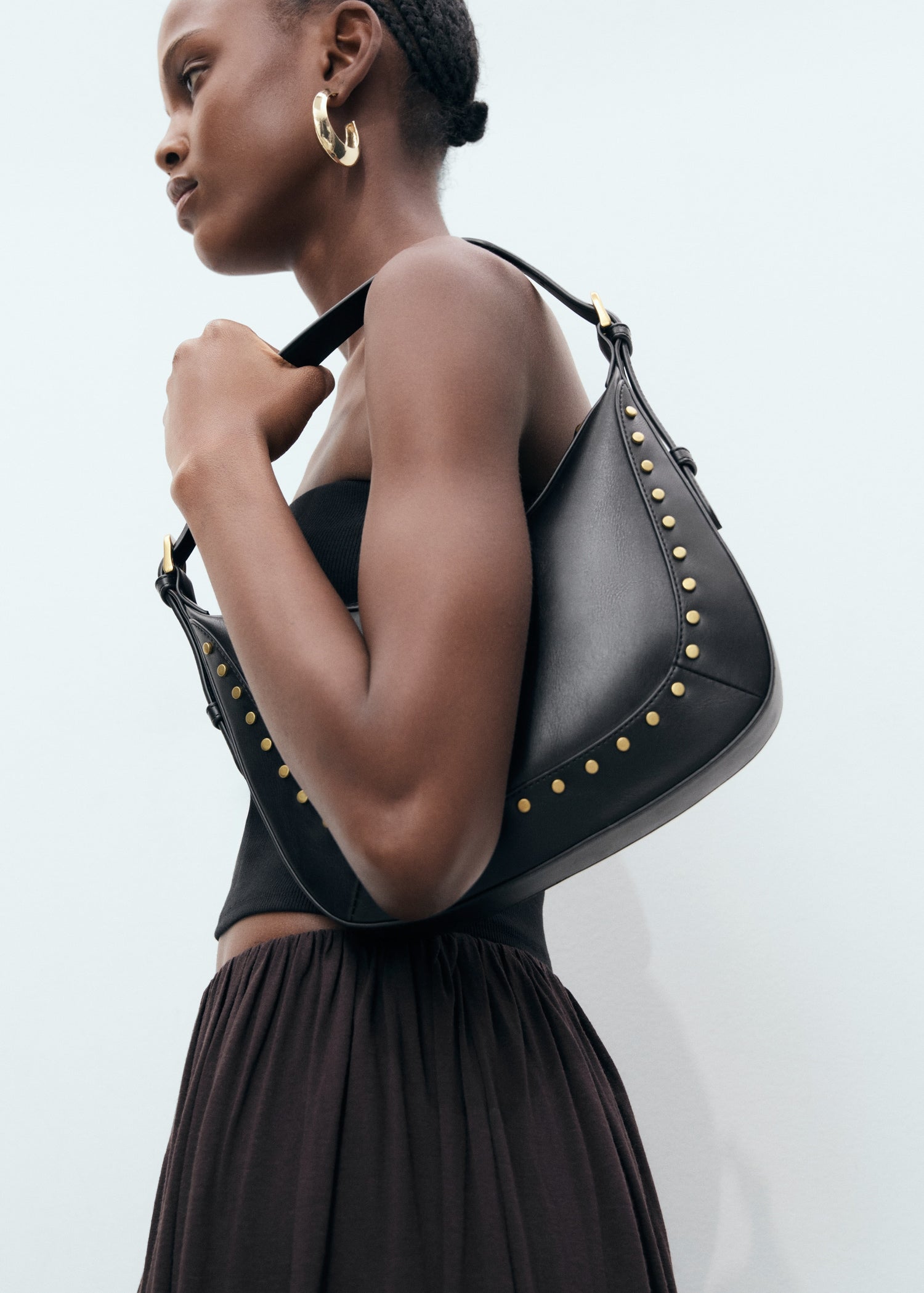 Mango shoulder bag serrat in Black - 99999999_01