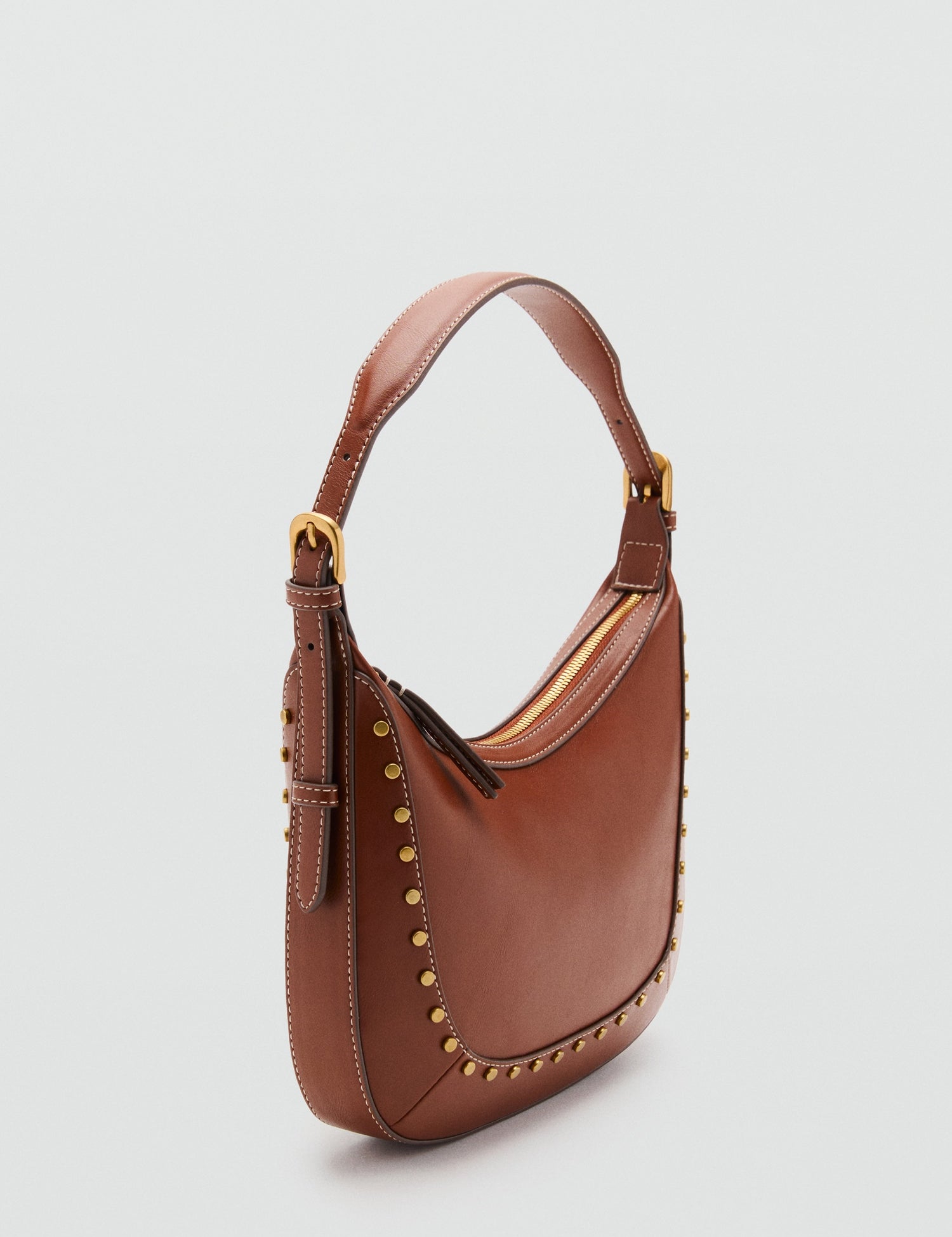 Mango shoulder bag serrat in Leather
