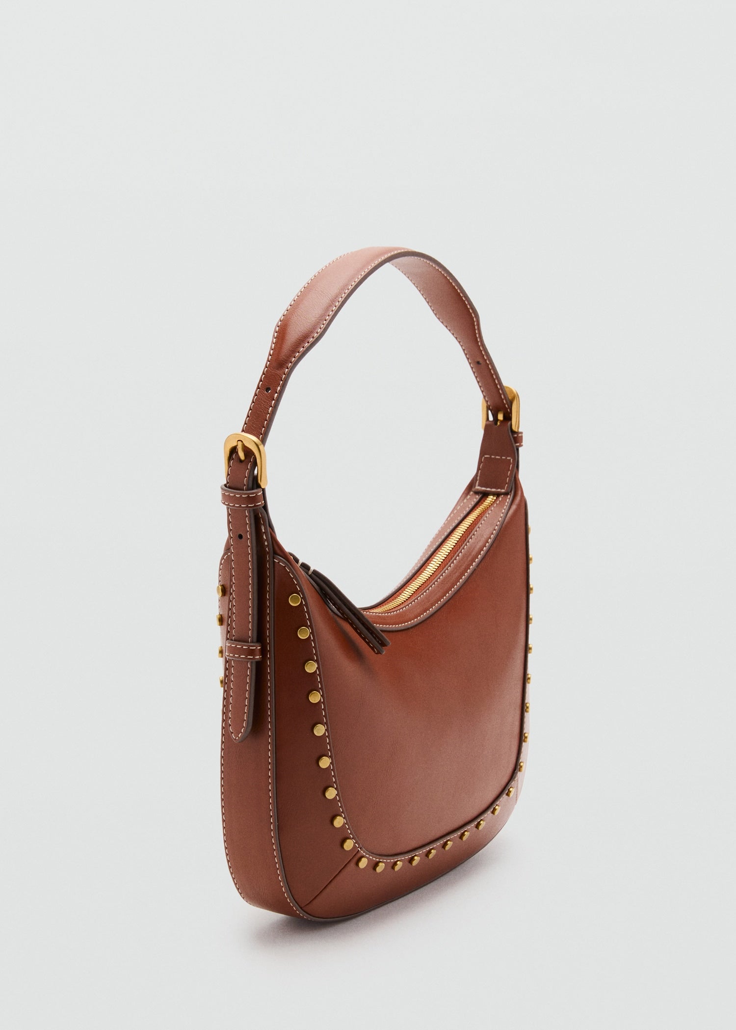 Mango shoulder bag serrat in Leather