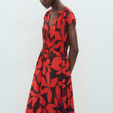 Mango dress jamie in Red