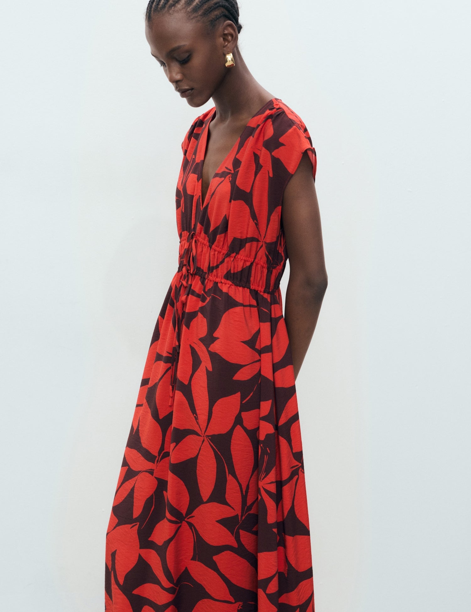 Mango dress jamie in Red