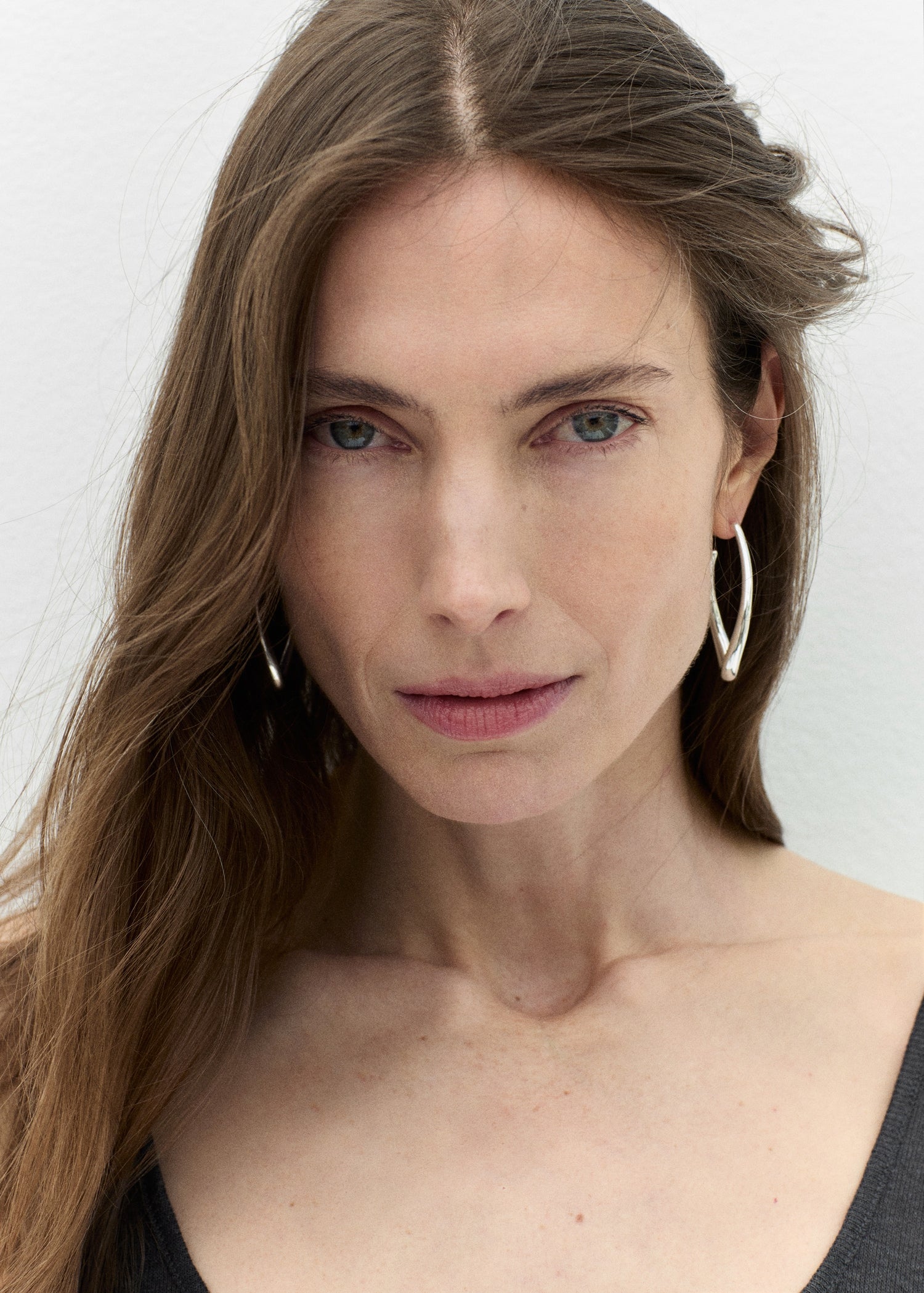 Mango earrings julia in Silver - 99999999_01