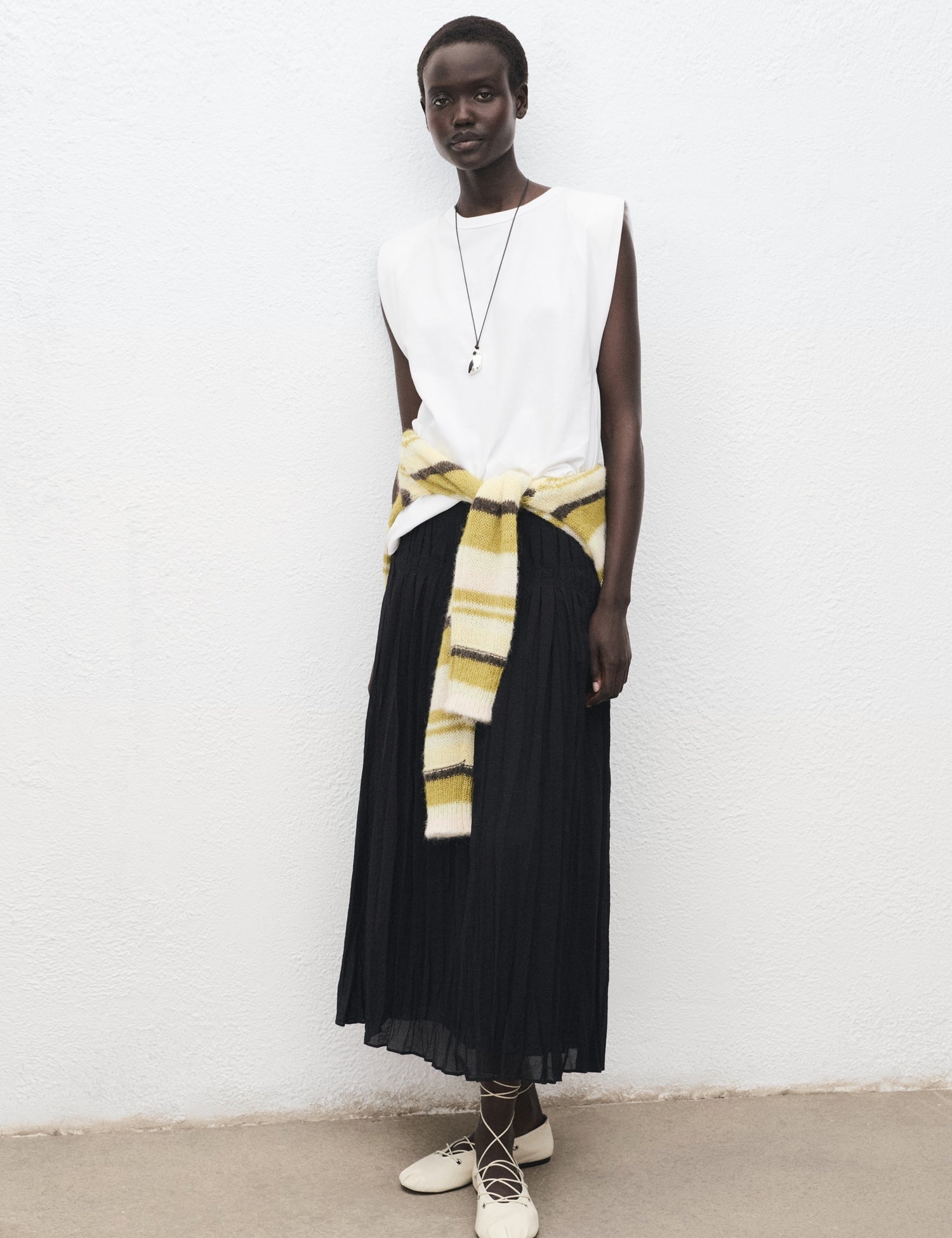 Mango t-shirt viri in White - 99999999_01