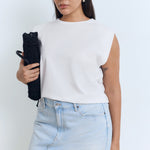 Mango t-shirt viri in White - D5