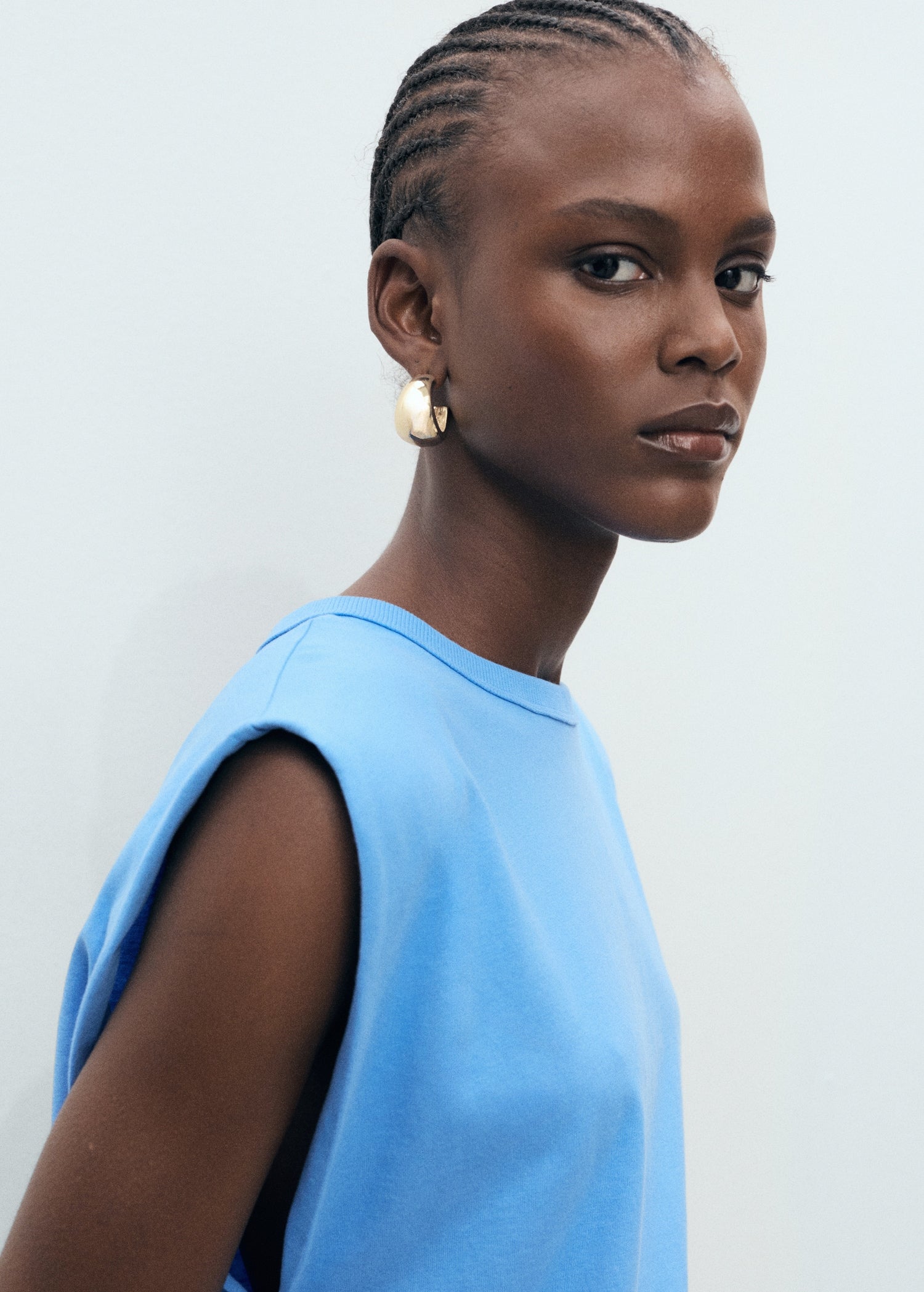 Mango t-shirt viri in Blue - D1