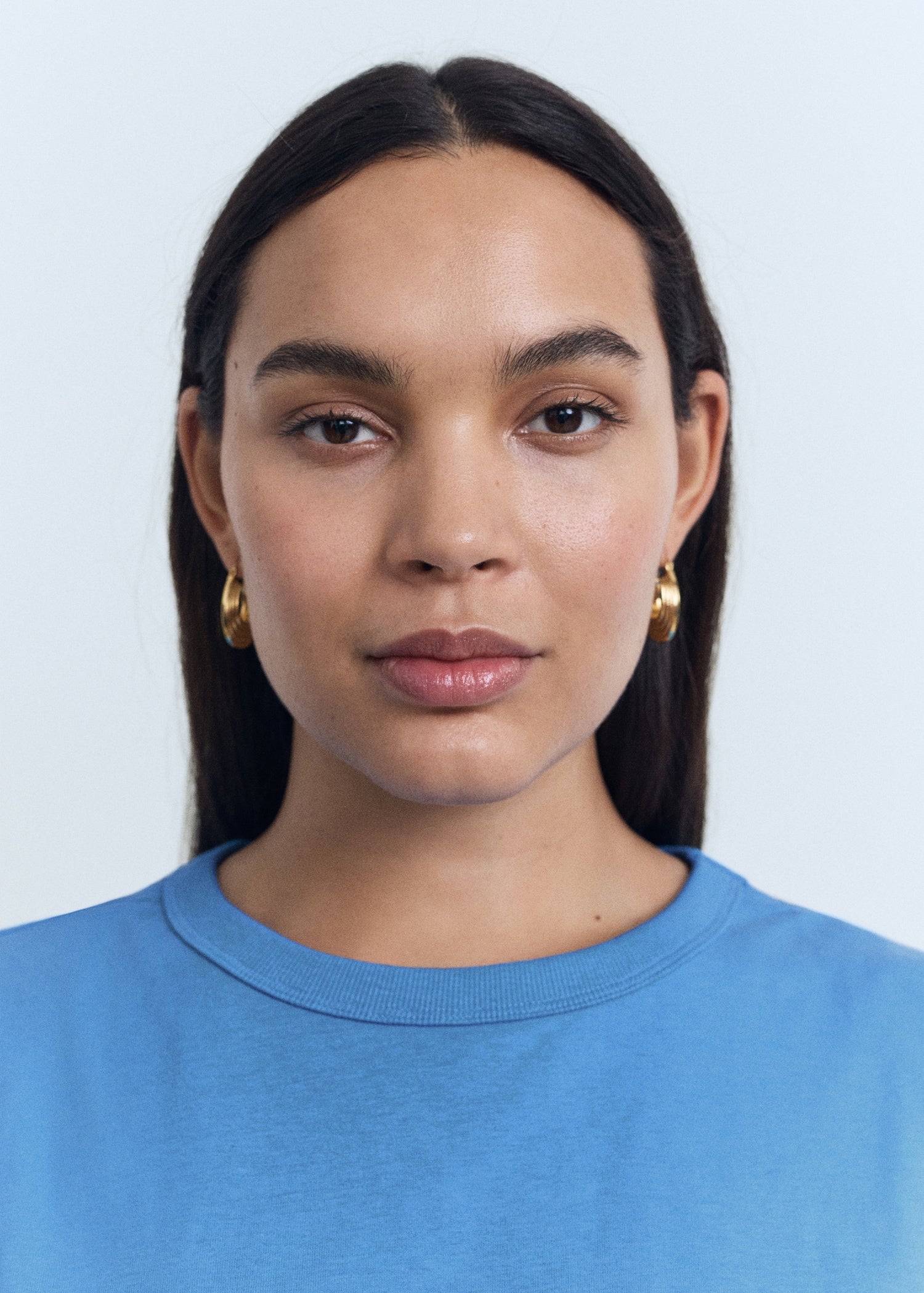 Mango t-shirt viri in Blue - D4