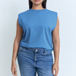 Mango t-shirt viri in Blue - D5