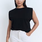 Mango t-shirt viri in Black - D5