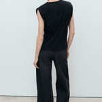 Mango t-shirt viri in Black - R