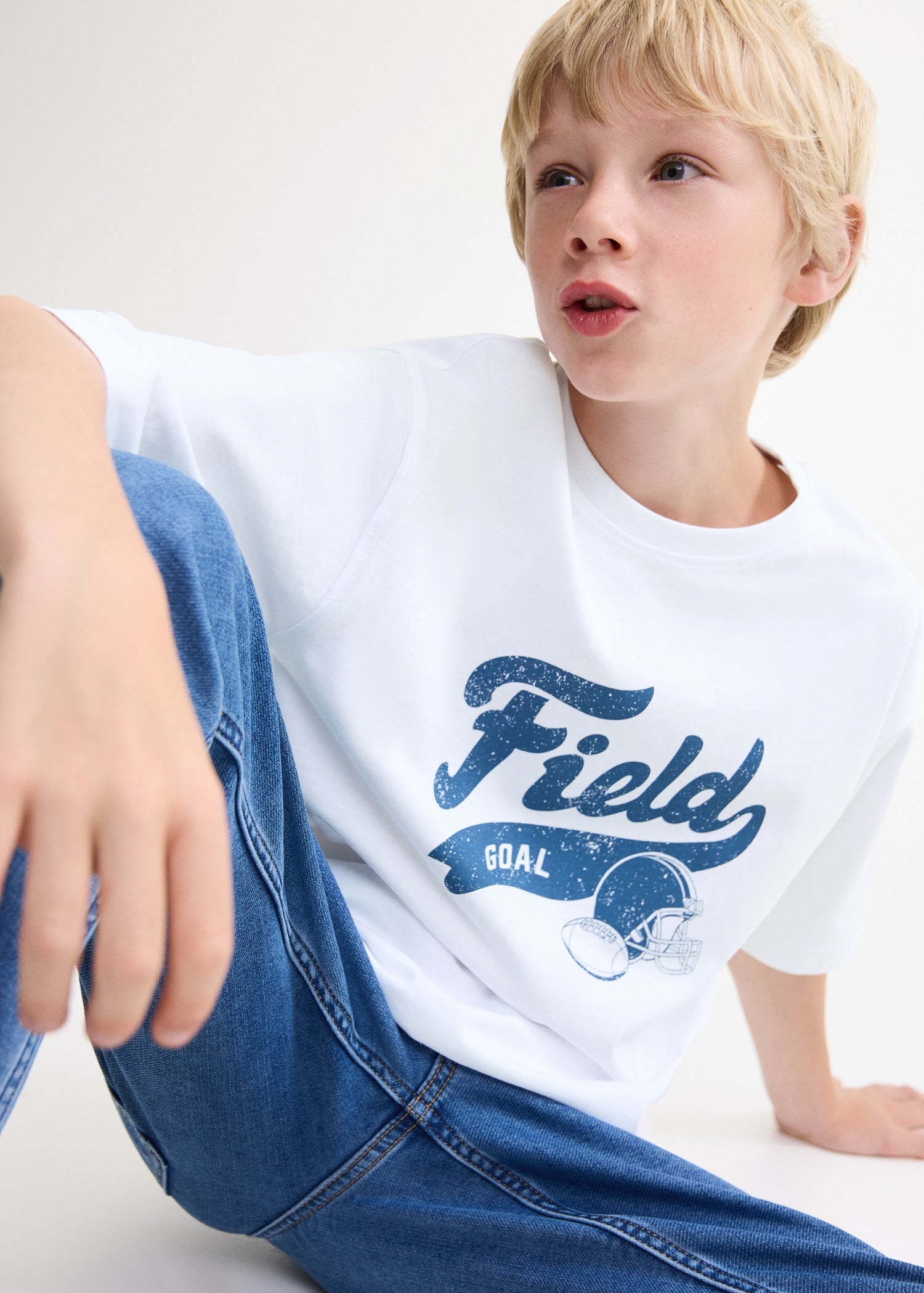 Mango t-shirt park1 in White