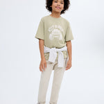 Mango t-shirt park1 in Khaki - 99999999_01