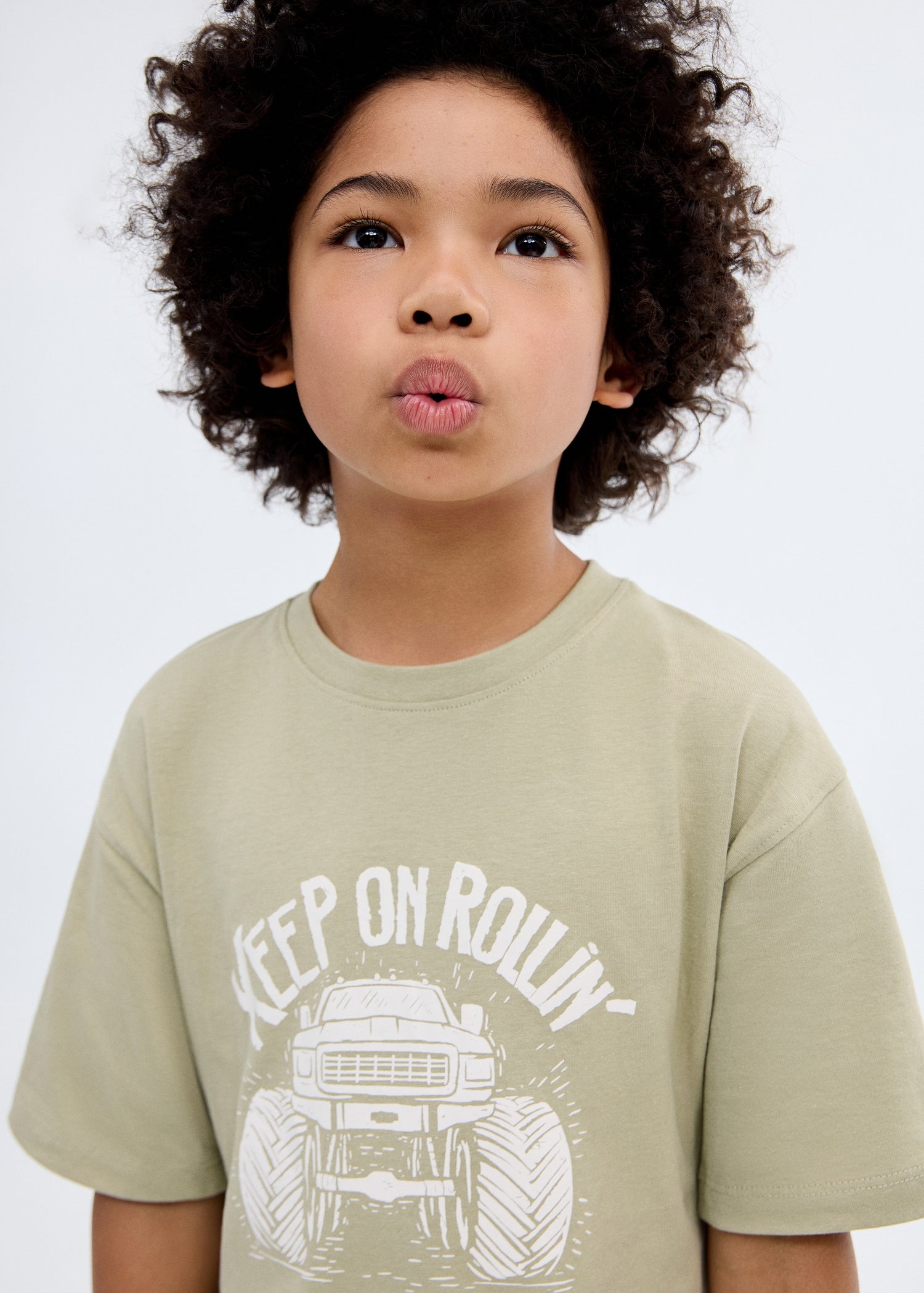 Mango t-shirt park1 in Khaki - D1