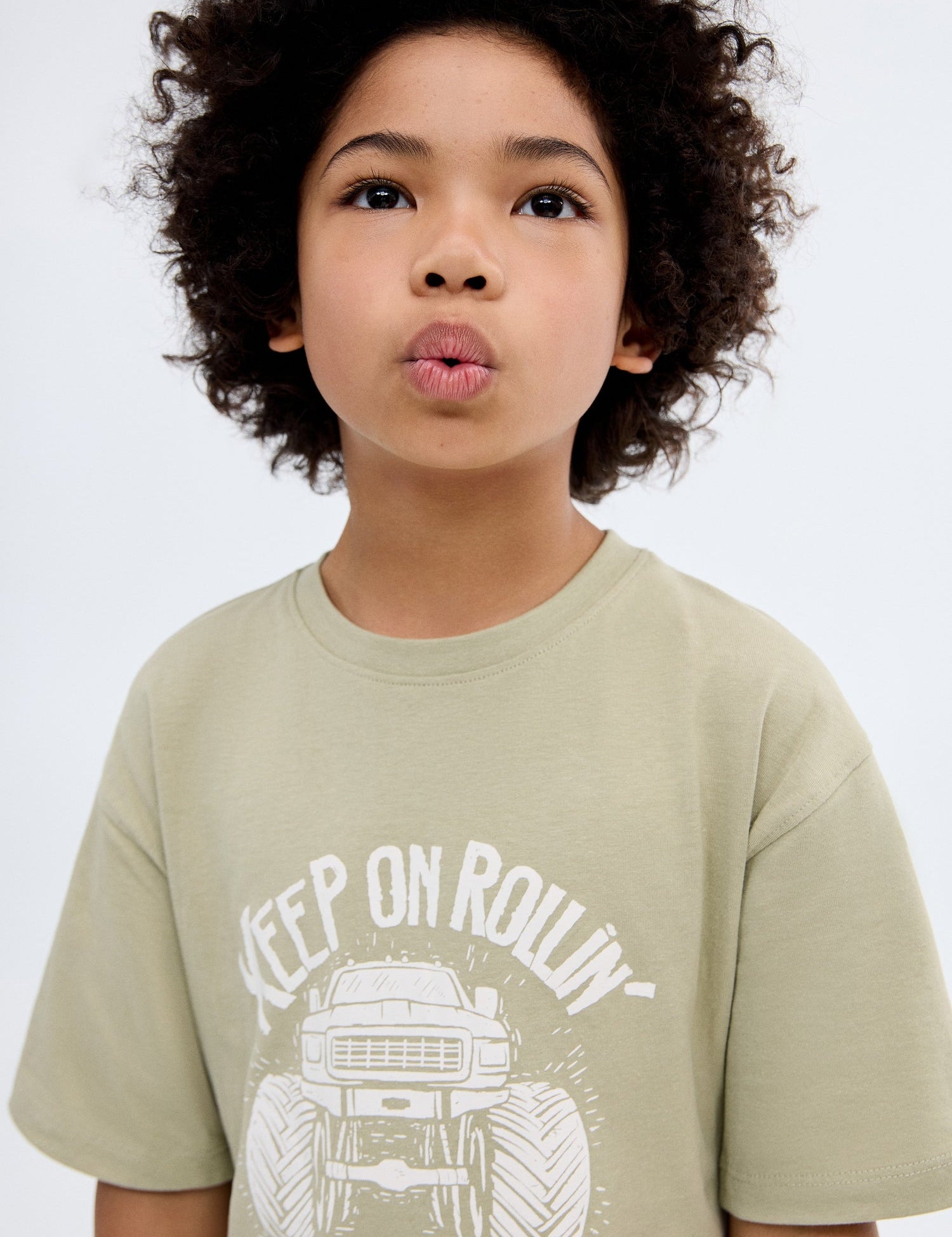 Mango t-shirt park1 in Khaki - D1