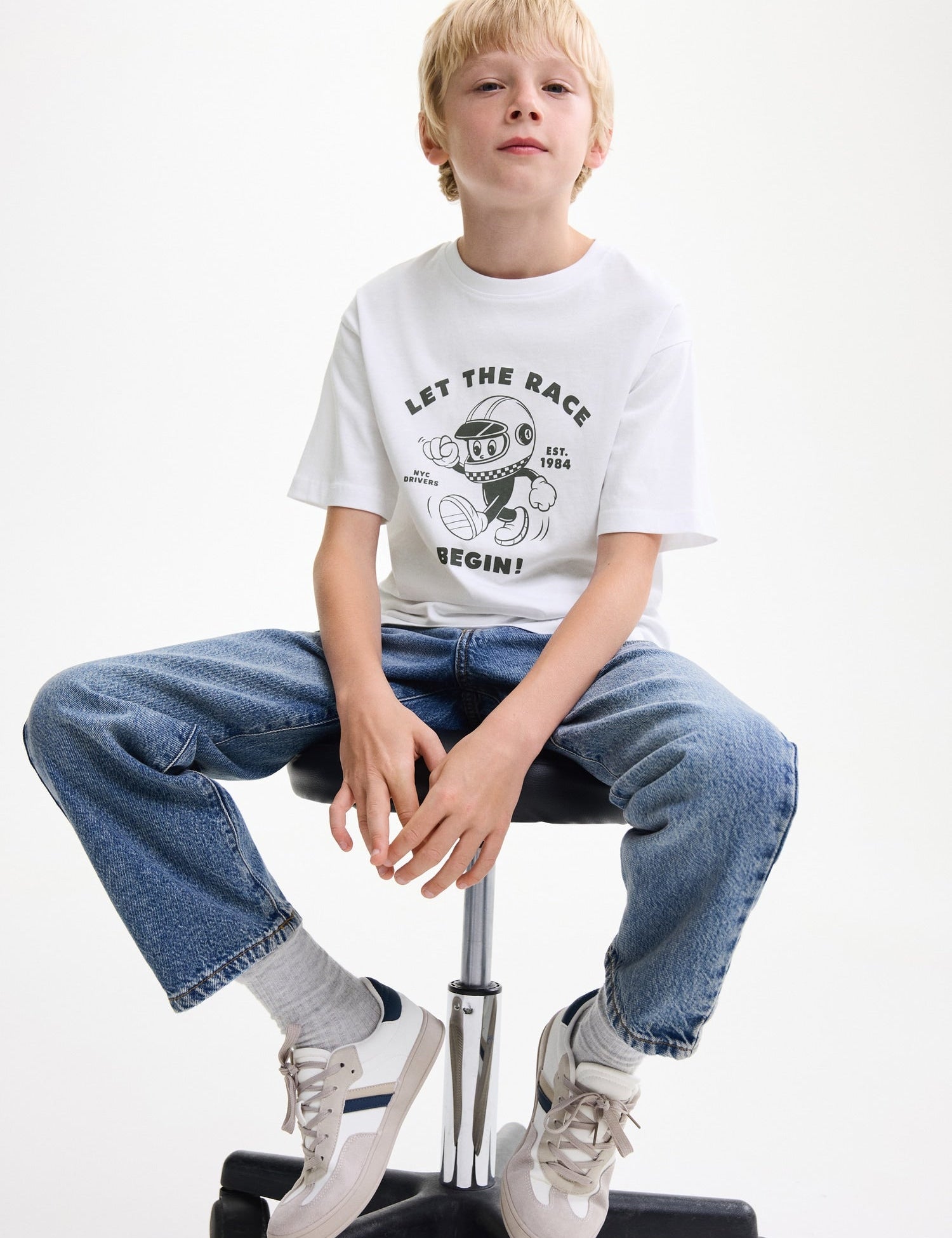 Mango t-shirt park2 in White - 99999999_01