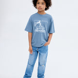 Mango t-shirt park2 in Blue - 99999999_01