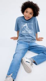 Mango t-shirt park2 in Blue - D2