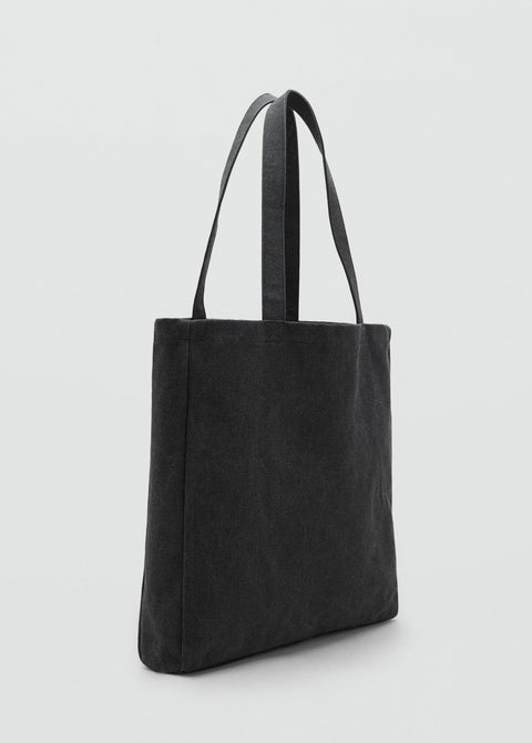 Mango totes bag tote in black