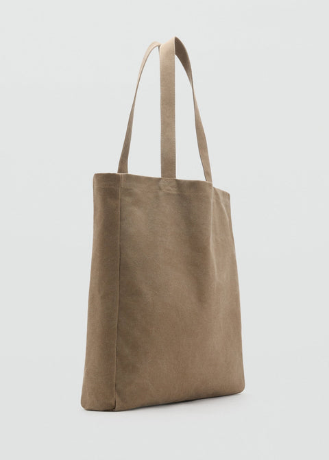 Mango totes bag tote in taupe