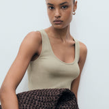 Mango dress valvi in Khaki - D1