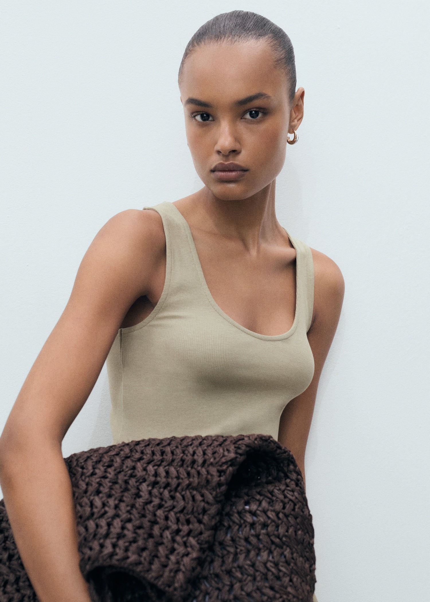 Mango dress valvi in Khaki - D1