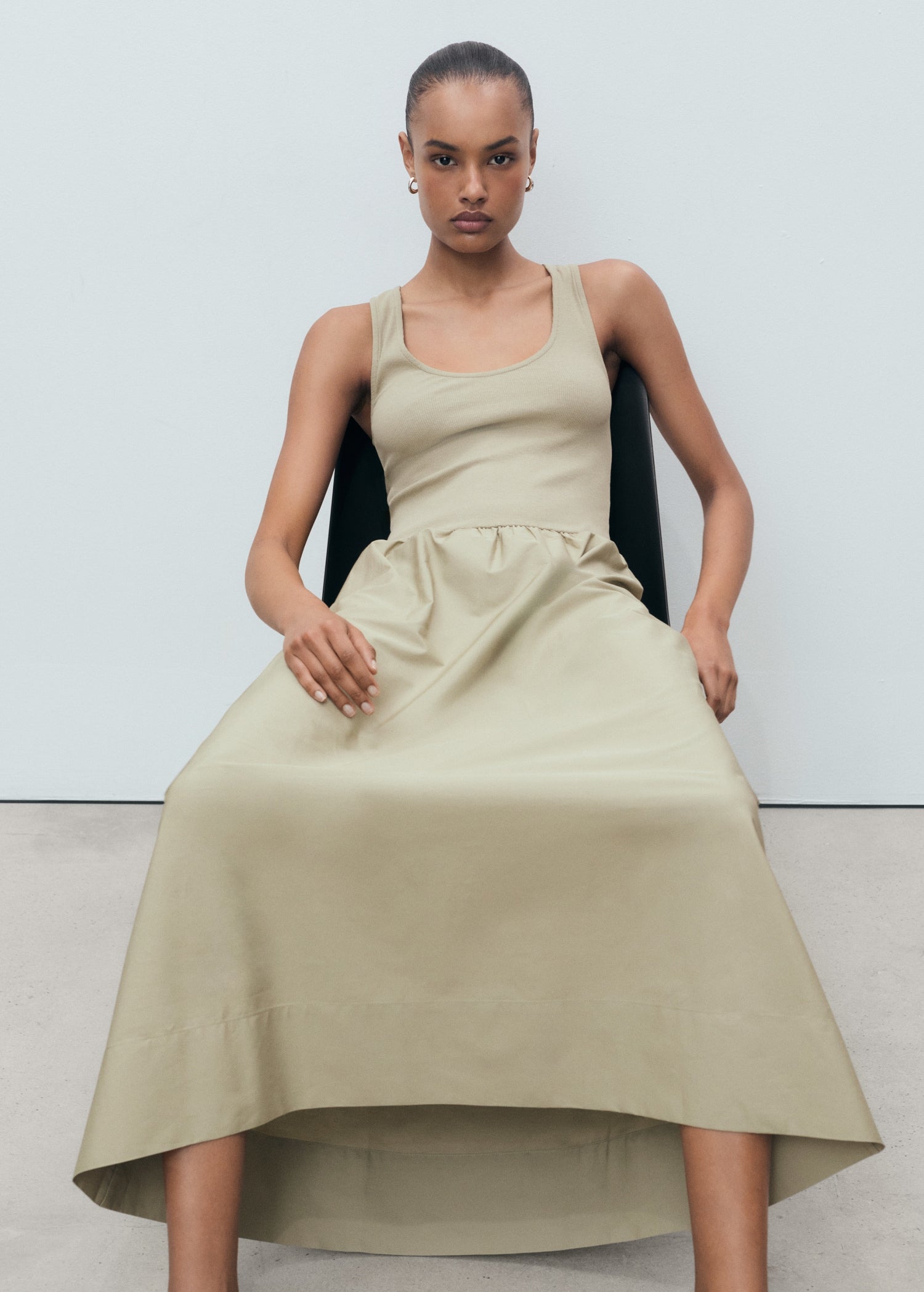 Mango dress valvi in Khaki - D2