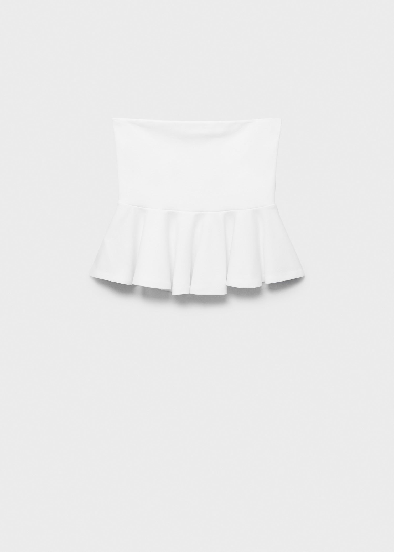 Mango top peplum in White - B