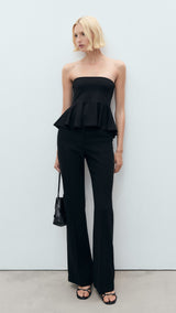 Mango top peplum in Black - 99999999_01