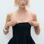 Mango top peplum in Black