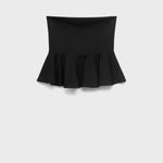 Mango top peplum in Black - B