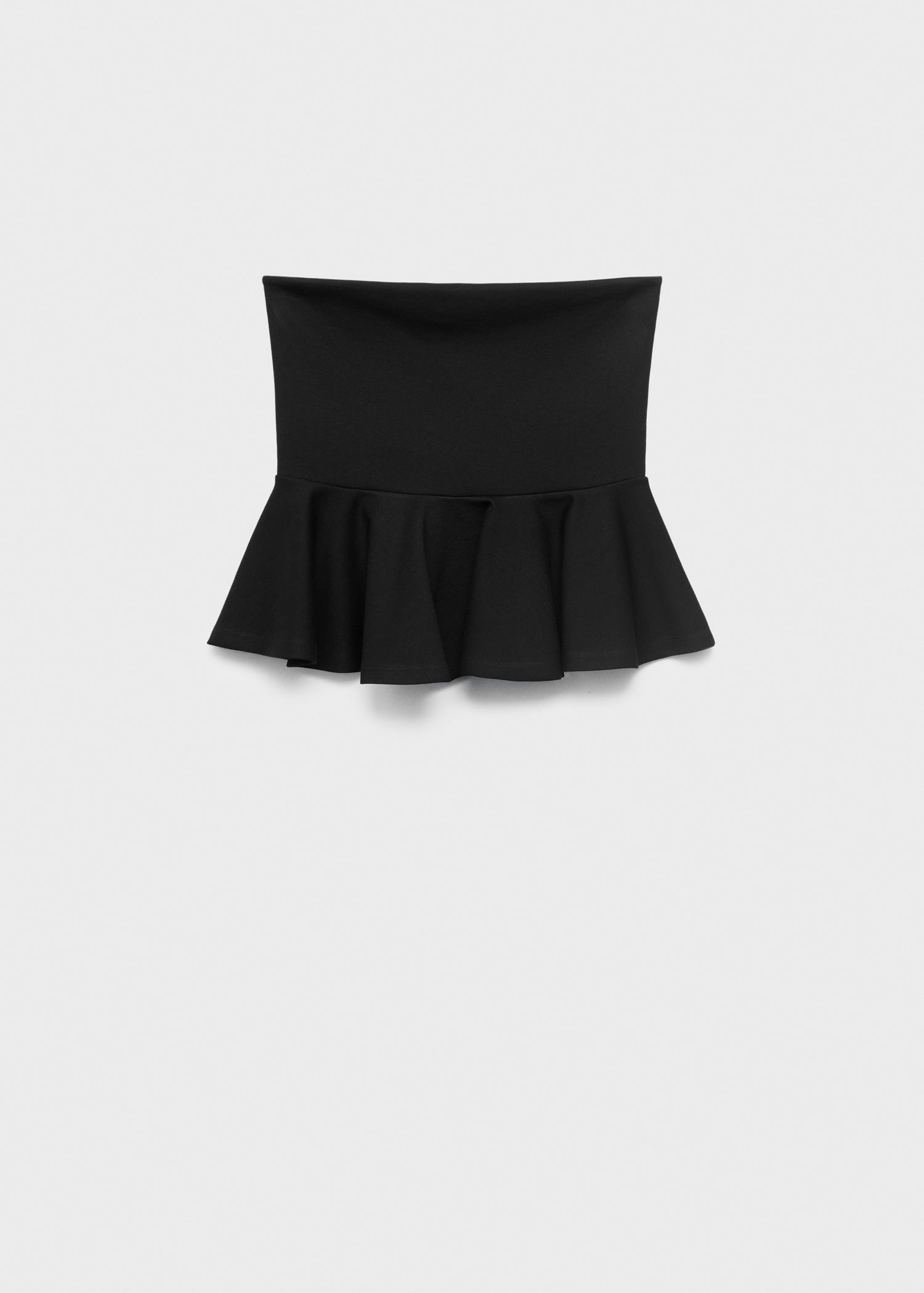 Mango top peplum in Black - B