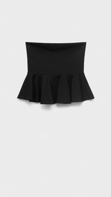 Mango top peplum in Black - B