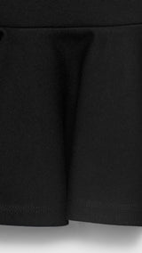 Mango top peplum in Black - D0
