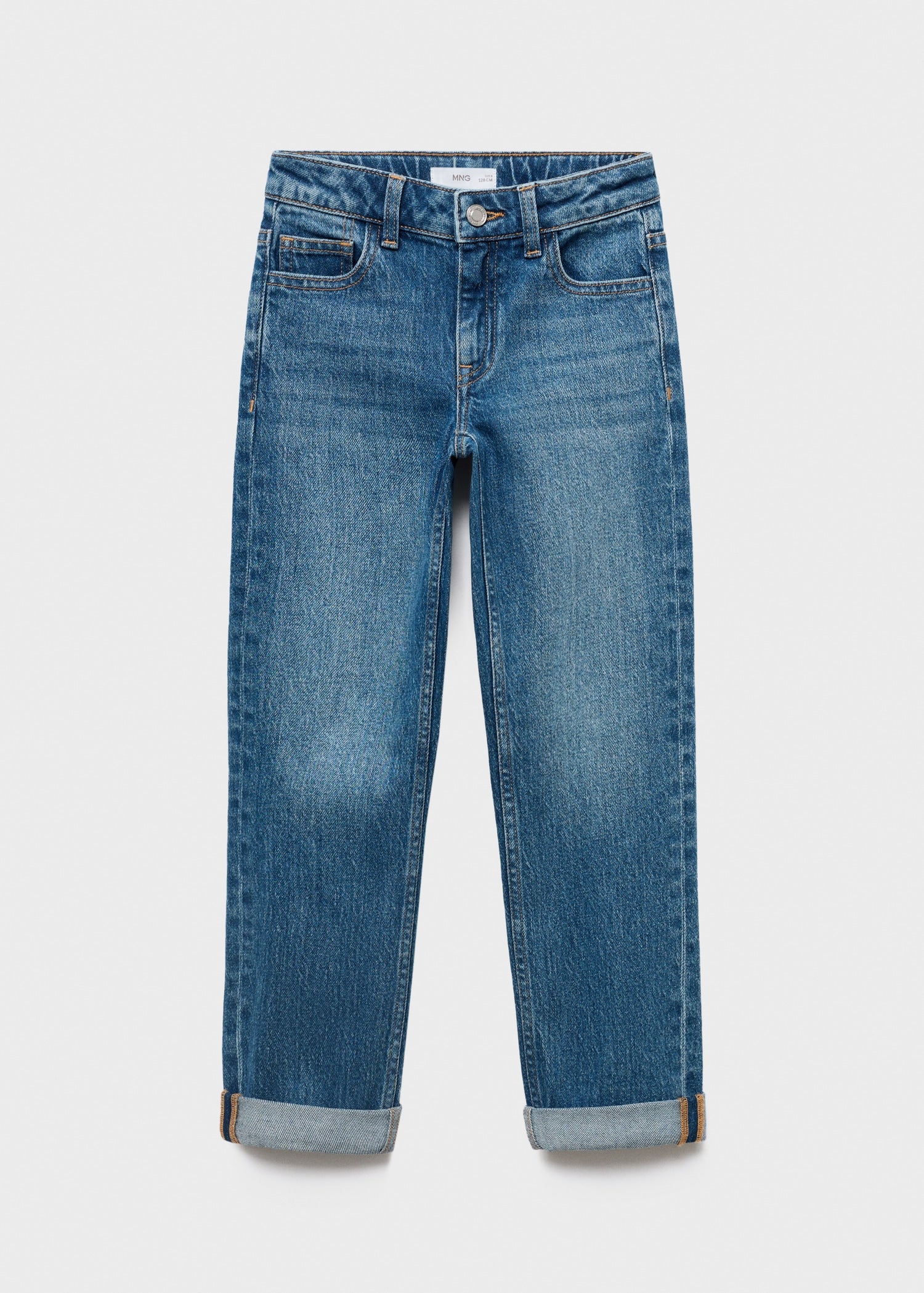 Mango jeans regular in Medium Denim - B