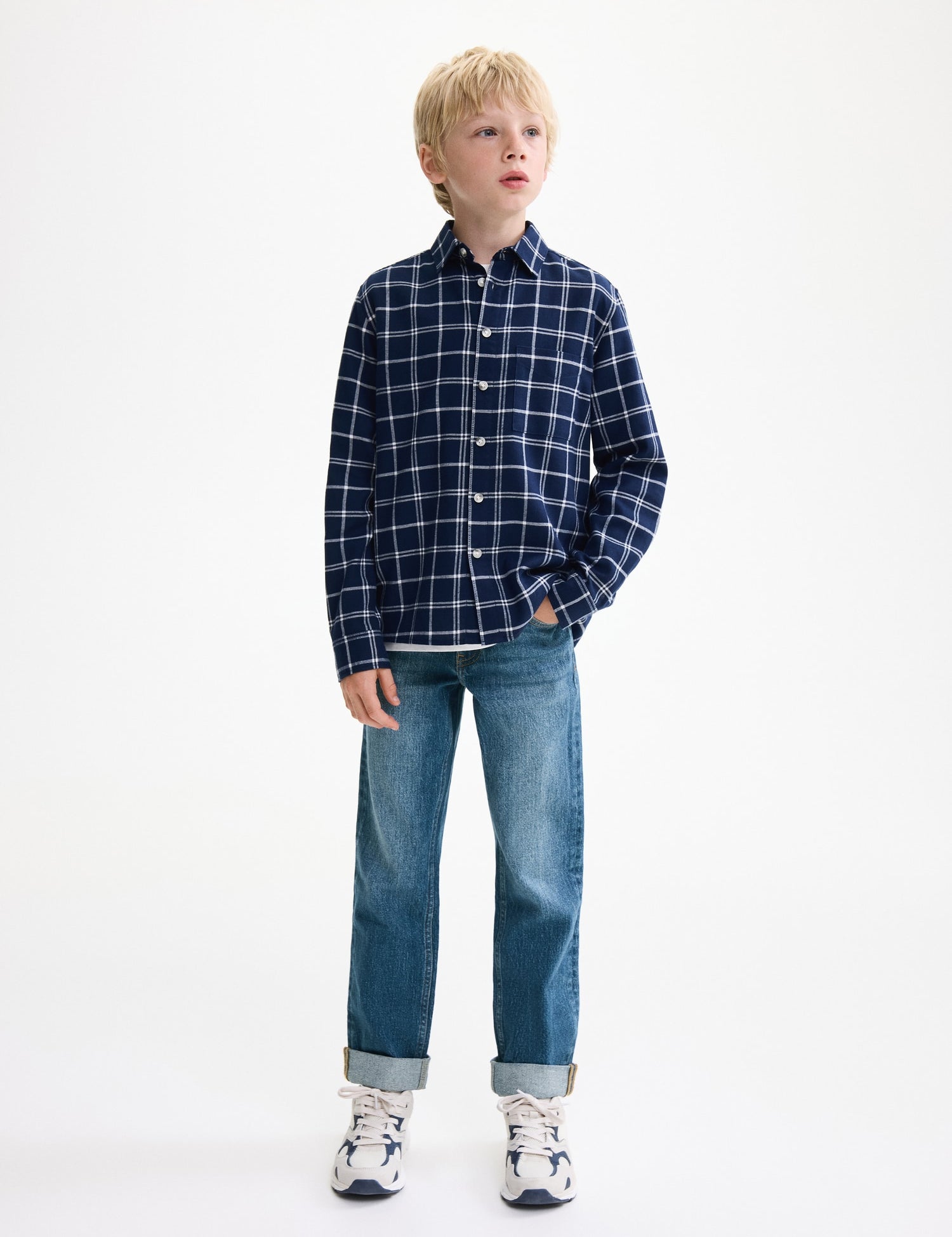 Mango jeans regular in Medium Denim - D1