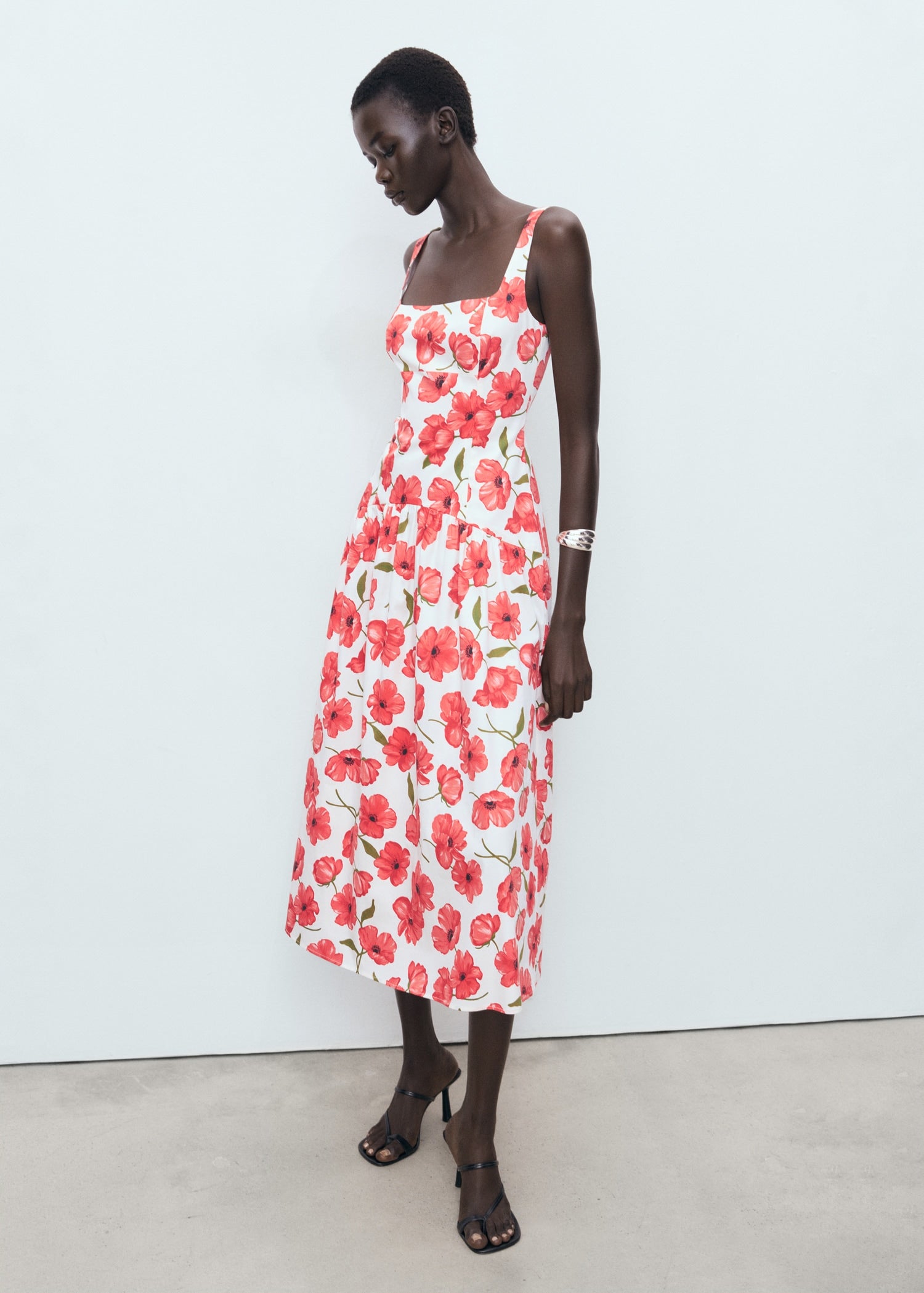 Mango dress pola in Off White - 99999999_01