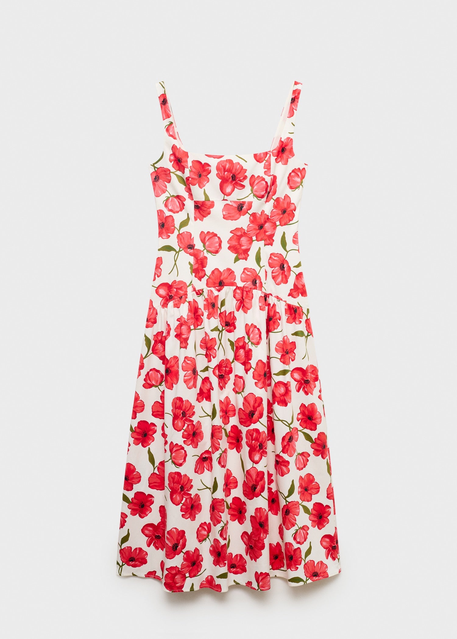 Mango dress pola in Off White - B