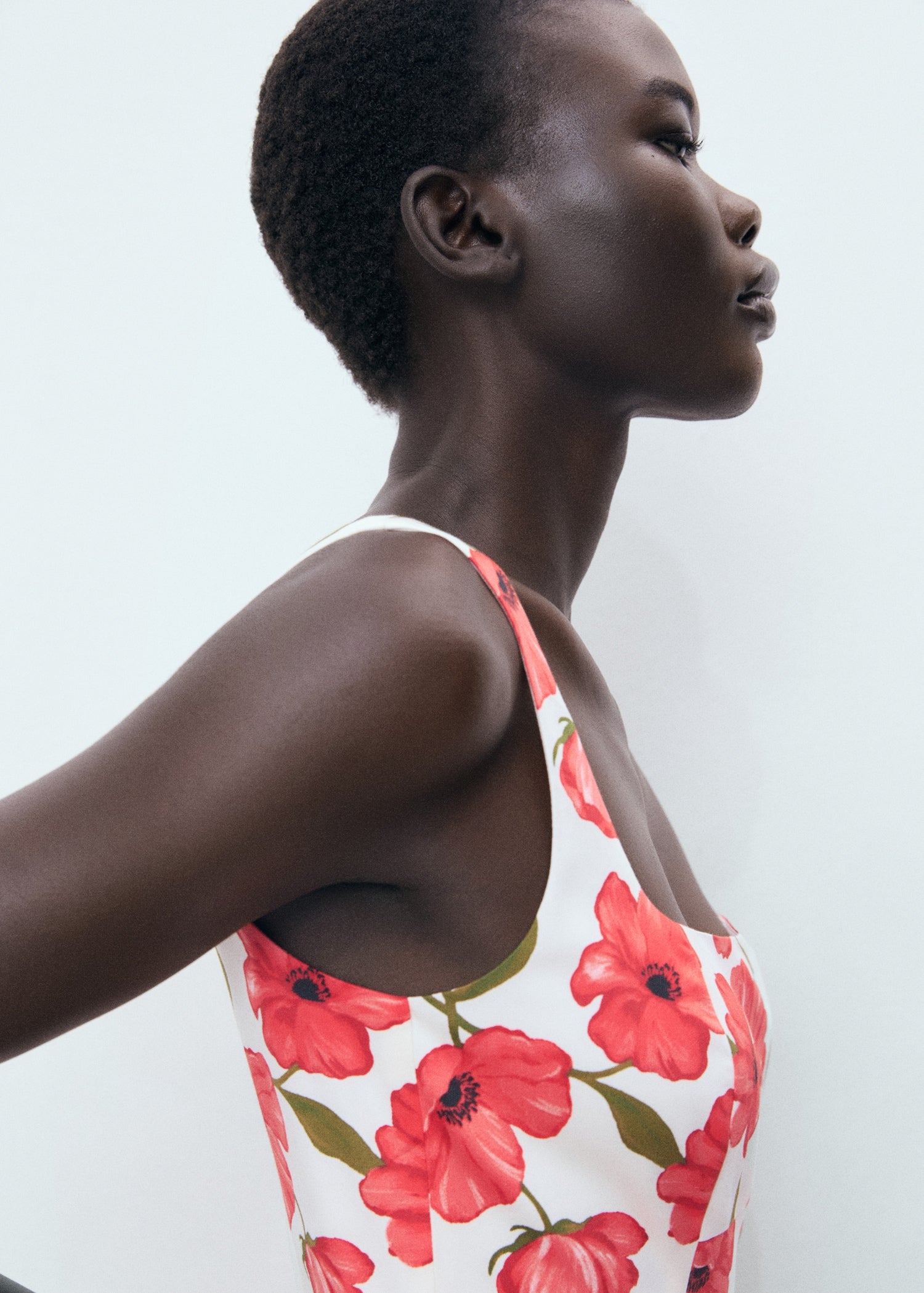 Mango dress pola in Off White - D1