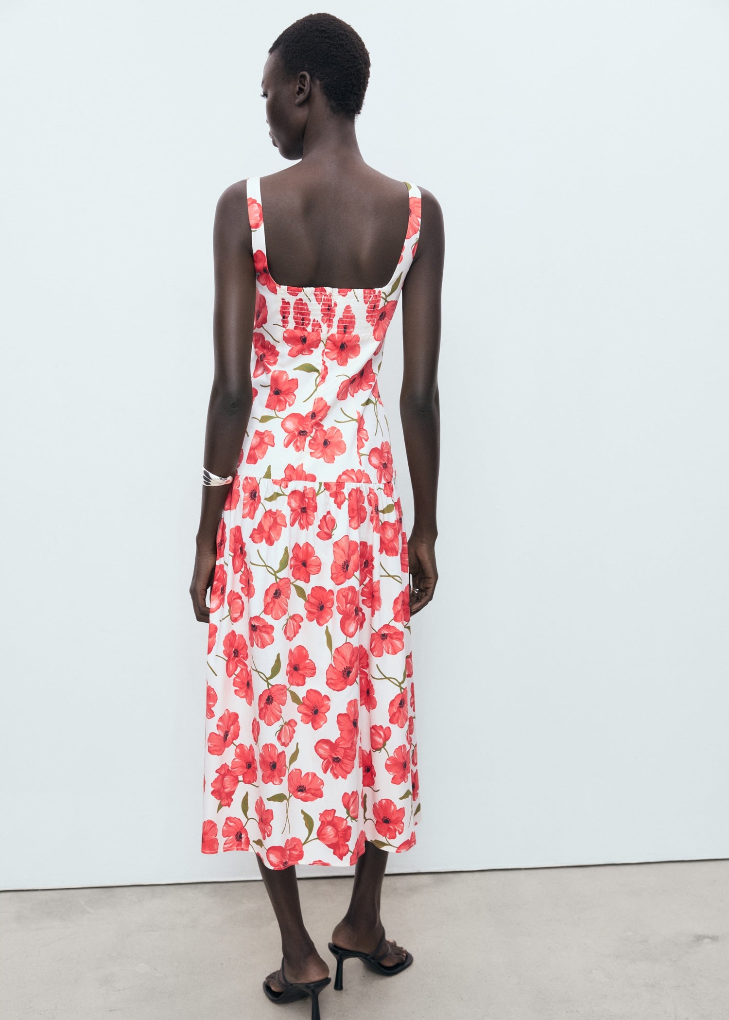 Mango dress pola in Off White - R