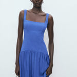 Mango dress pola in Blue