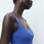 Mango dress pola in Blue - D1