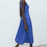 Mango dress pola in Blue - D2